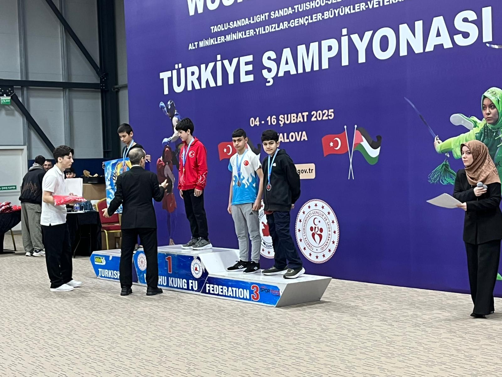 YESEVI ERVA SPOR KULÜBÜMÜZDEN WUSHU KUNG-FU SAMPIYONASINDAN 2 DERECE