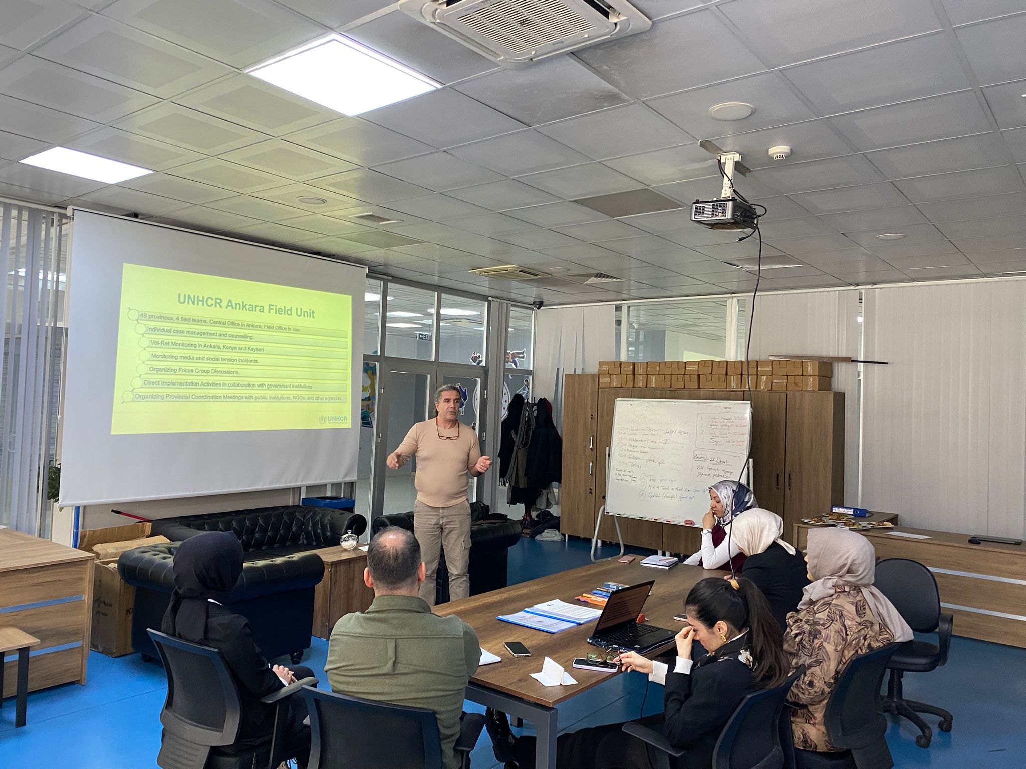 BM KAPSAMINDA UNHCR ILE TOPLANTI GERÇEKLESTIRILDI